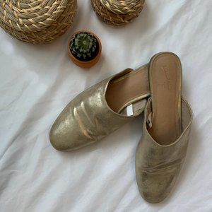 Target Gold Moccasin Slides
